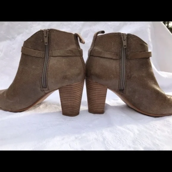 Lucky Brand Zip Buckle Tan Bootie  7 - Picture 6 of 7